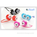 Colorfuly Table Tennis Stereo Earphone for Mobile
